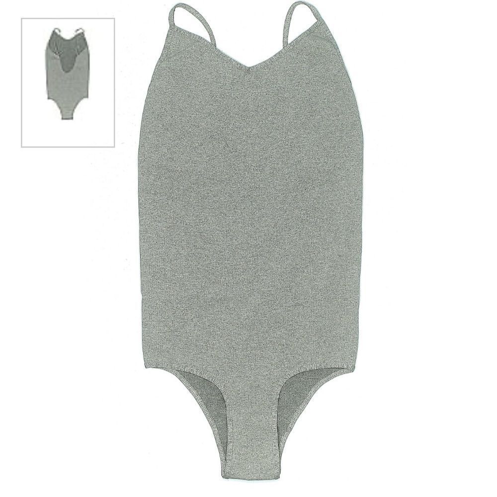 Intimately by Free People Womens Gray Sleeveless Bodysuit